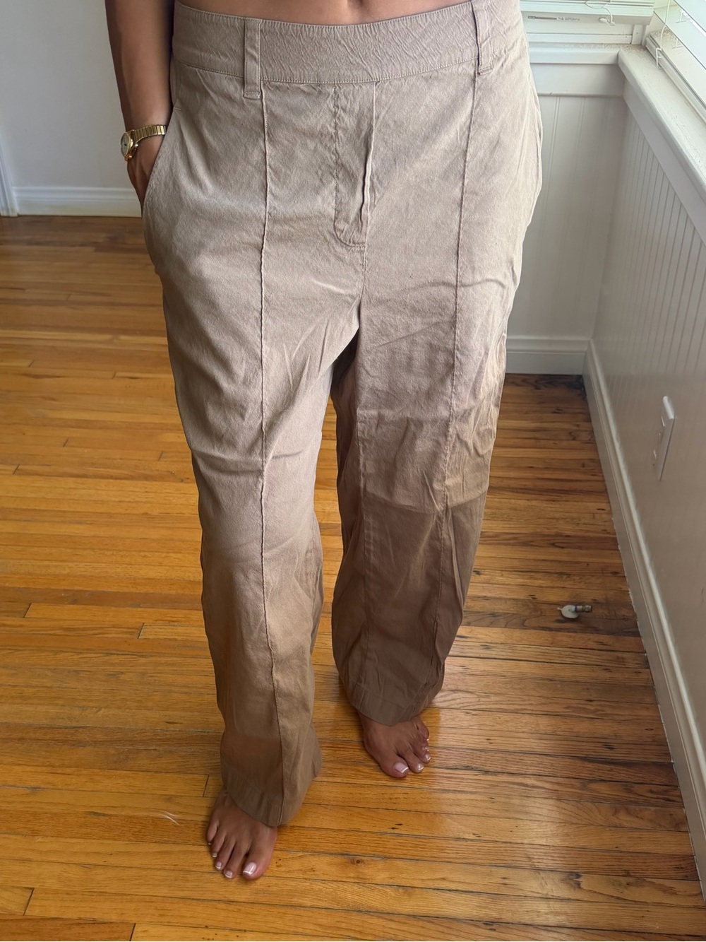 Vince Slim Straight Khaki-Tan Chinos